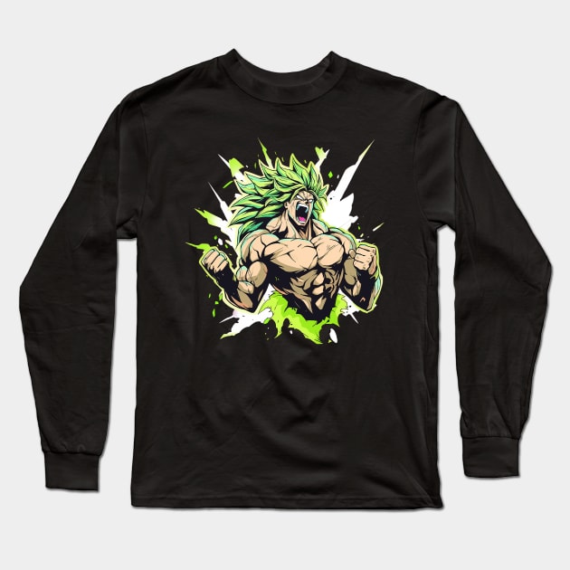 broly Long Sleeve T-Shirt by piratesnow